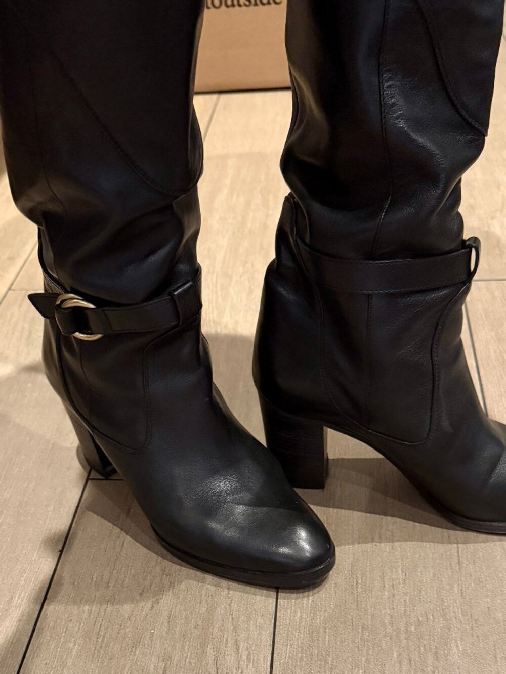 Chloé Women's Knee High Boots (size 37.5, Black leather)